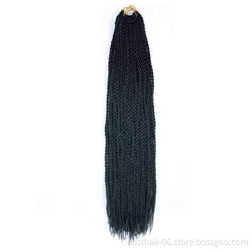 Senegalese Twist Hair Synthetic Hair Extension Crochet Braids 29 Colors Braid Twsits For Black Women Braiding Hair Extensions